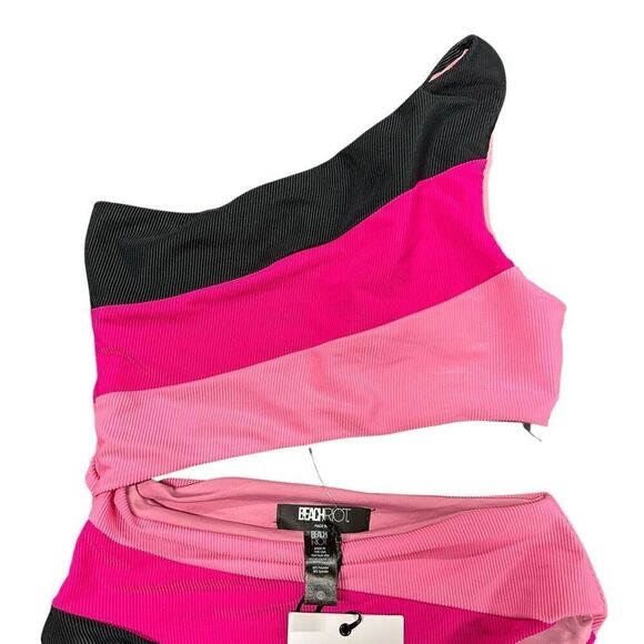 New Beach Riot Joyce Colorblock One Piece Cutout Swimsuit S - Picture 3 of 7